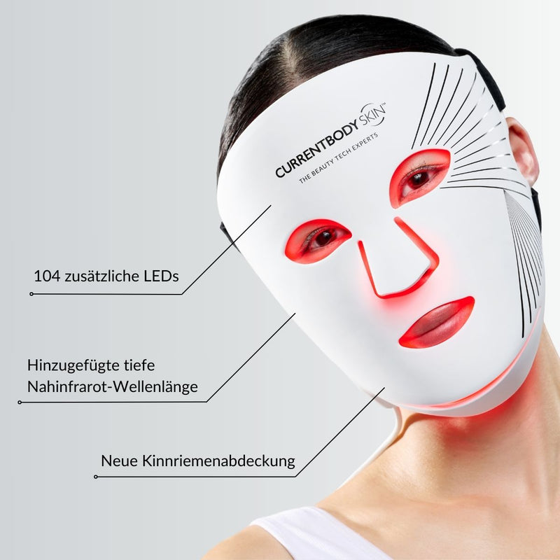 CurrentBody Skin LED Rotlicht Therapie Gesichtsmaske