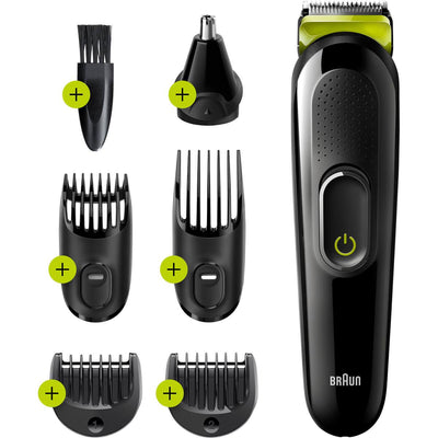 Braun 6-in-1 MGK3221 Bartschneider für Männer Gesichts-, Ohren- und Nasentrimmer und Haarschneider