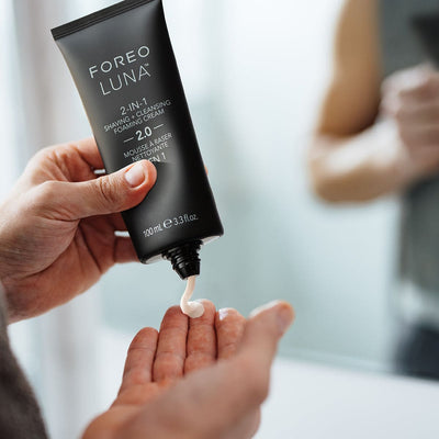 FOREO LUNA 2-in-1 Rasier + Reinigende Mikroschaum Creme 2.0 (100ml)