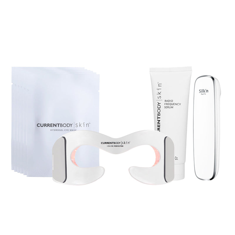 CurrentBody Skin Eye Perfector + Hydrogel Eye Mask x 5 + Silk'n Facetite + CurrentBody Skin RF Gel