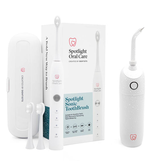 Spotlight Oral Care Sonic Schallzahnbürste + Water Flosser Kit